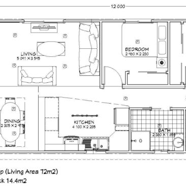 14.4m x 6.0 Tulip Two Bedroom Catalogue